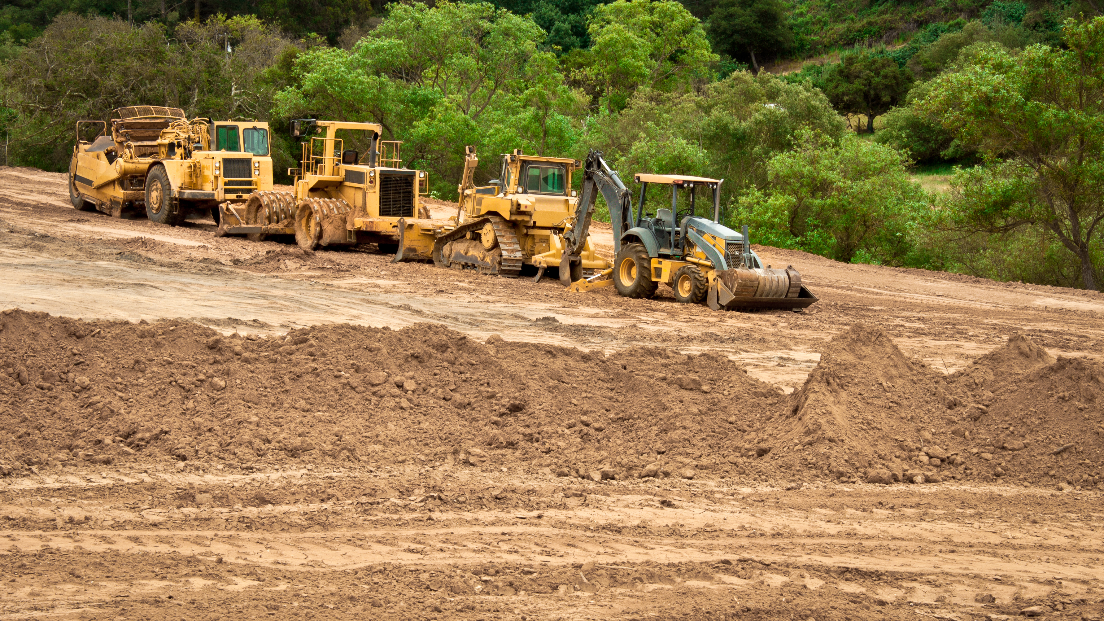Earthwork Site and Equipment